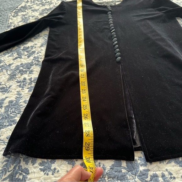JBS Vintage Blouse Black Velvet  8P - Picture 9 of 10